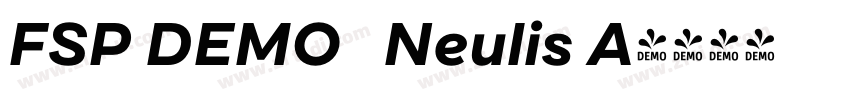 FSP DEMO   Neulis A字体转换